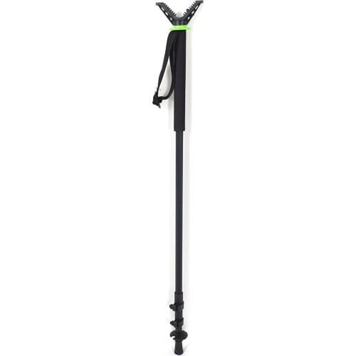 Most Convenient Classic V Shaped Rotating Yoke Monopod Telescopic Shooting Stick Hunting Stick