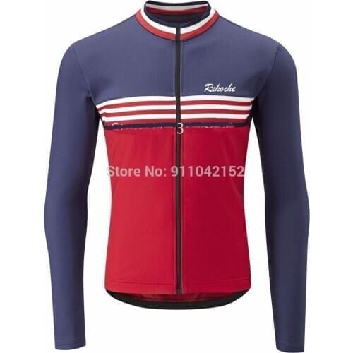 High-quality competition-grade autumn and winter fleece warm long-sleeved cycling jacket road bike clothing cycling jersey men
