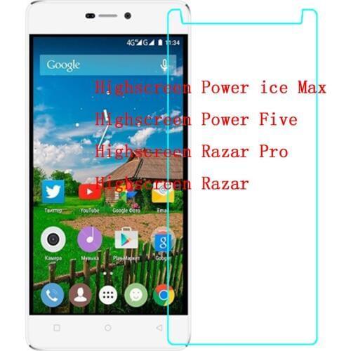 Tempered Glass for Highscreen Power Five Protective Film Screen Protector for Highscreen Razar Pro / Power ice Max flim