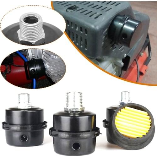13mm/16mm/20mm Air Compressor Parts Metal Air Compressor Intake Filter Noise Muffler Silencer 1/2'' 5/8" 3/4'' Thread M12