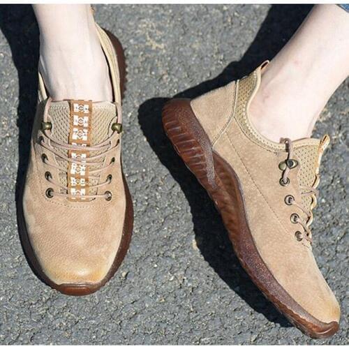 Safety Shoes Cap Steel Toe Safety Shoe Boots For Summer Man Work Shoes Men Breathable Mesh Size Footwear Wear-resistant DXZ016