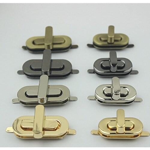 1pcs Zinc Alloy Turn Lock Fashion Durable Lock Clasp for DIY Leather Craft Women Bag Handbag Shoulder Bag Purse DIY Hardware
