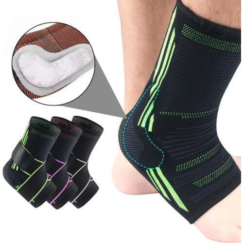 1PC Sports Ankle Brace Compression Strap Sleeves Support 3D Weave Elastic Bandage Foot Protective Gear Gym Fitness Sport 9