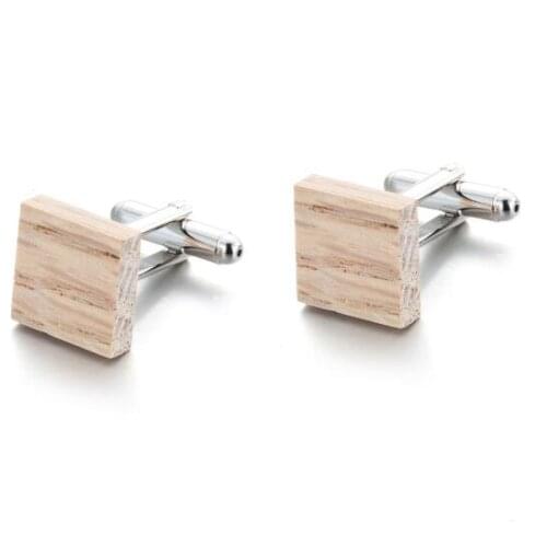 10pairs/lot Wood Cufflinks Vintage Cuff Links Natural Wood Inlayed Cuff links Business Gift Men Jewelry Accessory Wholesale