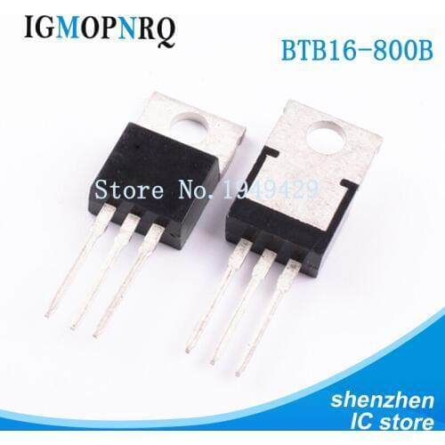 10pcs BTB16-800B BTB16-800 BTB016 Triacs 16 Amp 800 Volt TO-220 new