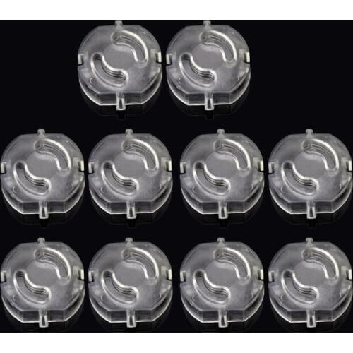 10pcs EU Kids Safety Electrical Outlet Cover Baby Protection Anti Electric Shock