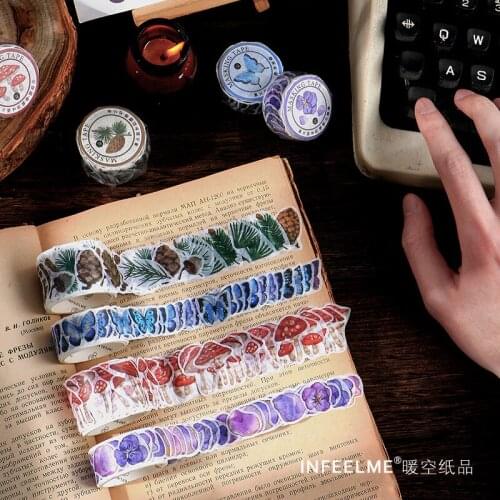 100pcs/roll Washi Tape Creative Hand Account Diy Stickers Tape Diary Album Decoration Cute Stationary Supplies