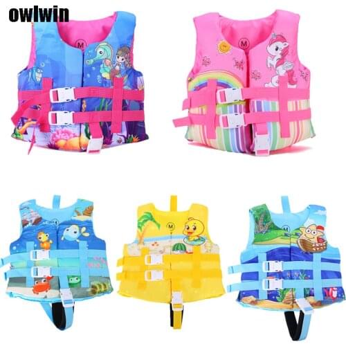 2019 Kids Life Vest Floating Girls Jacket Boy Swimsuit Sunscreen Floating Power Swimming Pool Accessories for Drifting Boating