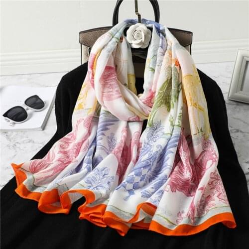 2021 Design Print Women Cotton Scarf Spring Autumn Pashmina Shawls Lady Wraps Lady Foulard Hijab Bufanda Beach Stoles Bufanda