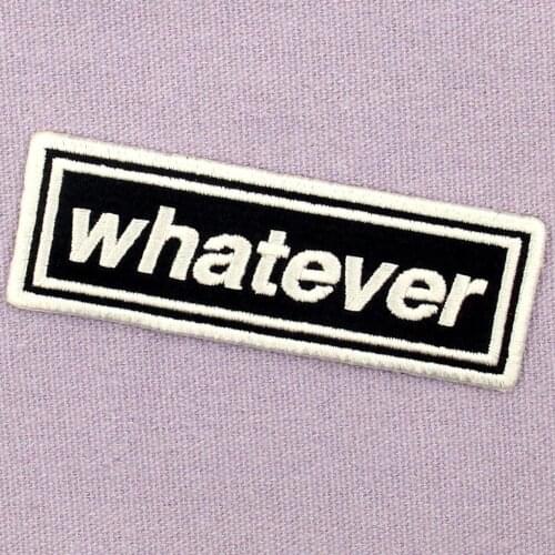 Embird Embroidered Patches for Hats Whatever Ceo-Friendly Handmade 3D Badge