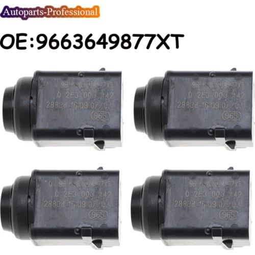 4 PCS Auto accessorie Parktronic PDC Parking Sensor 9663649877XT 0263003442 9650935277 For Peugeot 407 SW 2004-2016