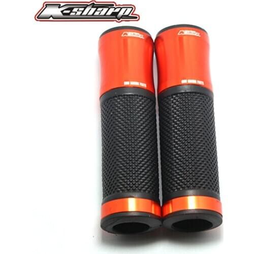 9 color CNC Motorcycle Aluminum Rubber Gel Hand Grips 7/8" Handle Bar Sports Bikes Suitable for all ducati models 400 620 1198