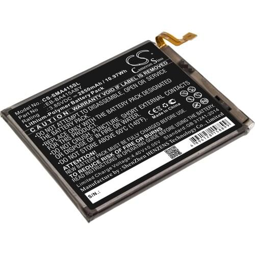 CS 2850mAh/10.97Wh battery for Samsung Galaxy A41 2020, SM-A415F/DSN, SM-A415J EB-BA415ABY, GH82-22861A