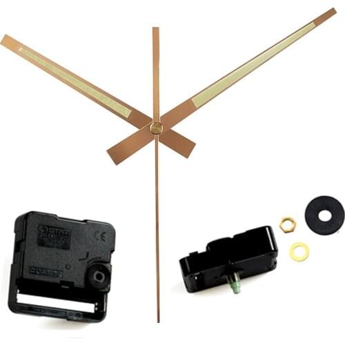 Ostar S11 sweep Clock Movement quartz wall clock mechanism Centre Screw type movement with gold 98# hands DIY clock kits