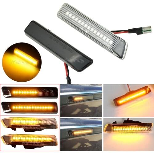 Dynamic Side Marker Light For BMW X5 E53 1999 2000 2001 2002 2003 2004 2005 2006 Flowing LED Turn Signal Indicator Blinker