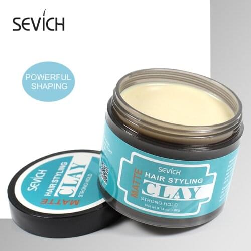 80g Sevich Hair Clay Matte Lasting Stereotype Matte Clay Strong Hold Easy Wash Convenient Smooth Hair Styling