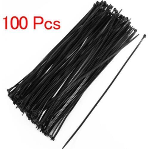 IMC Hot 8" Plastic Cable Zip Ties 100-Pack (Black)