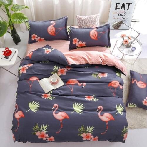 Dinosaur Cartoon Animal Pattern Kids Bed Cover Set Duvet Cover Adult Child Bed Sheet and Pillowcases Comforter Bedding Set 61010