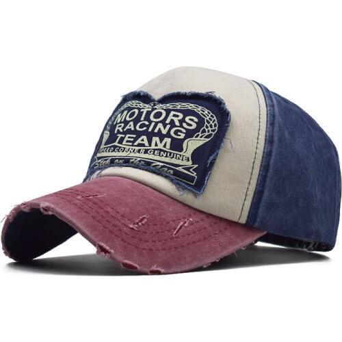 Korean Spring Cotton Cowboy Cap Baseball Cap Summer sun hat Fitted outdoor sport Cap Hats For Men Women Multicolor