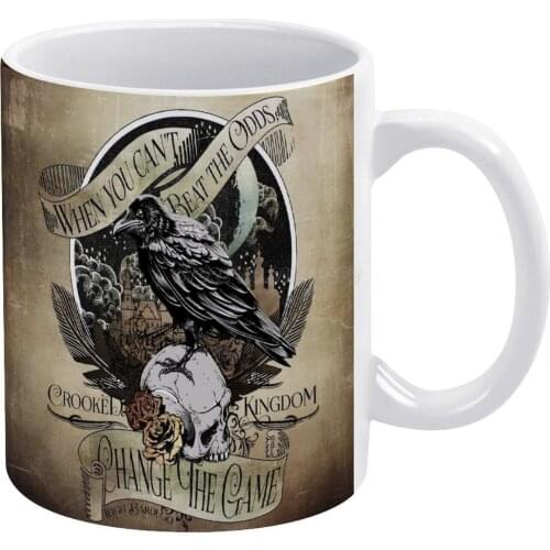 Crooked Kingdom White Mug Custom Printed Funny Tea Cup Gift Personalised Coffee Mug Book Books Reader Reading Read Leigh Bardugo