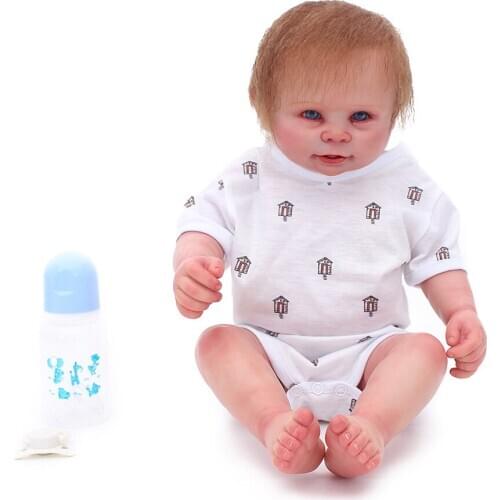 Full Vinyl Bath reborn dolls 20" boy Reborn Babies doll Rich Clear Expression Lifelike toy Bonecas for Children Birthday Gift