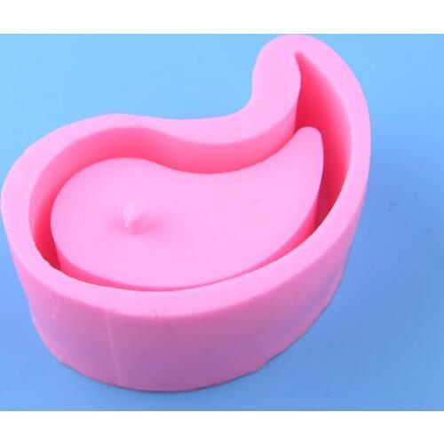 LETAOSK Pink Tai Chi Gossip Symbol Flower Pot with Drainage Hole Molds for Epoxy Resin Concrete Cement Succulent Planter Bonsai