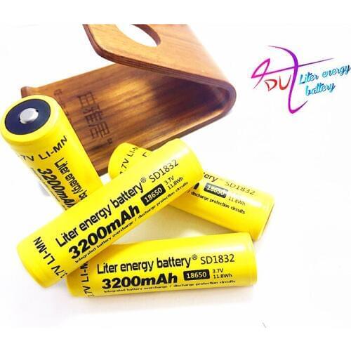 Liter energy battery 4 pcs/ Lot VariCore New original 18650 lithium-ion Rechargeable battery NCR18650B 3.7V 3200MAH Batteries