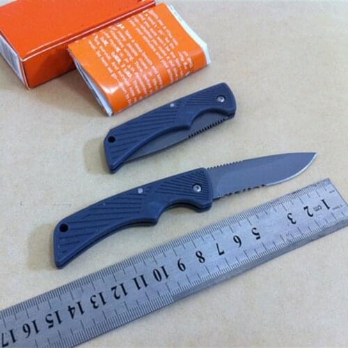 Small Folding Camping Survival Knife Scout Tactical Pocket Outdoor EDC Tool Portable Fruit Knife with Saw Blade