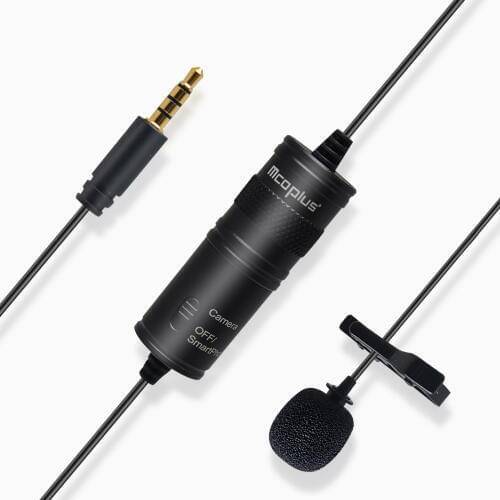 Mcoplus 3.5mm Audio Video Record Lavalier Microphone for iPhone 5 6 Android xiaomi Laptop DSLR camera for Live broadcast intervi