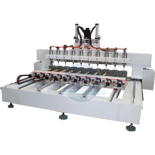 Multi-spindle engraving machine wood rotary machine for wood chair leg