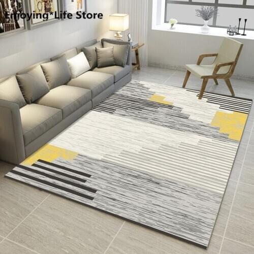 New Bedroom Living Room Carpet Baby Kid Crawling Floor Mat Nordic Style Home Modern Minimalist Carpet Floor Mat Large Rug