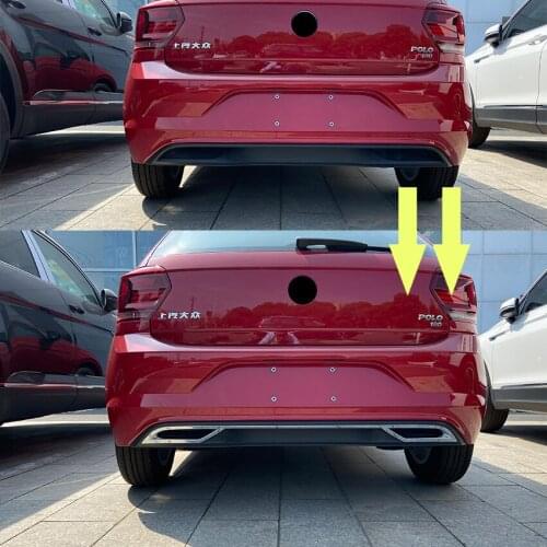 Suitable for Modification of Volkswagen Mk6 Plus 2018 + Polo Tail Lip and Throat Electroplating Strip