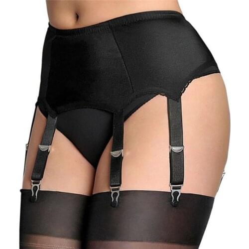 Sexy Leg Garter Belt Women High Waist Mesh Suspender Belt Female Elastic Sexy Lingerie Garters Femme Night Club Suspender Erotic
