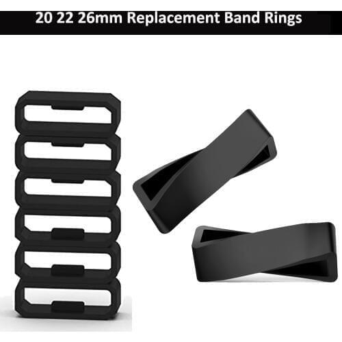 Replacement Rubber Watch Strap Band Keeper Loop Security Holder Retainer Ring For Garmin Fenix 6S 6X 6 Pro 5X 5S 5 Plus