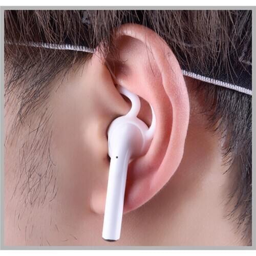 2 Pieces Eartips Silicone In-ear Headset Replacement Earbuds Cover With Hook For Apple Airpods Earphone Accessaries