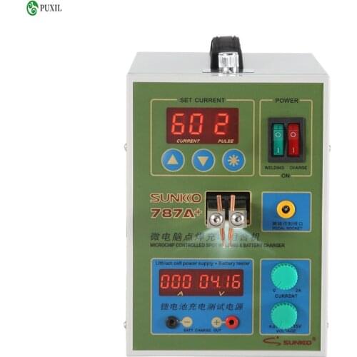 Spot Welder with LED light Battery Welder Applicable Notebook & Phone Battery Precision Welding Pedal 787A+ Battery Spot Welder