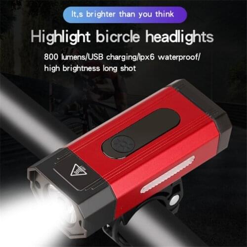 Waterproof Bicycle Light USB Charging Bike Front Light Flashlight Handlebar Cycling Head Light Horn вело фанарь на руль