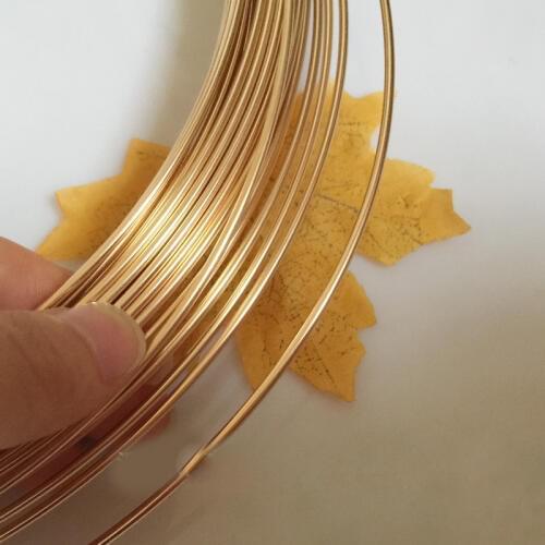 1 Meter Light Yellow Gold Color 2.06 mm Wire Round Jewelry Wire DIY Material Accessories