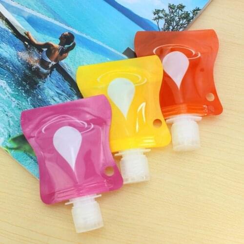 1Pc Travel Folding Dispensing Bag Portable Cosmetic Shampoo Lotion Container Tube Squeeze Travel Accessories
