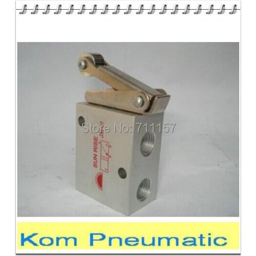 10X Free Shipping 1/4" Thread Roller Lever Mechanical Air Valve Hand Manual Valve, 2/3 Way JM322 JM-07