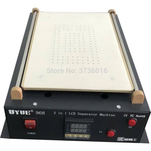 220v 110v UYUE 14inch lcd separator build in pump Manual wire lcd separator for mobile phone for tablet lcd repair use
