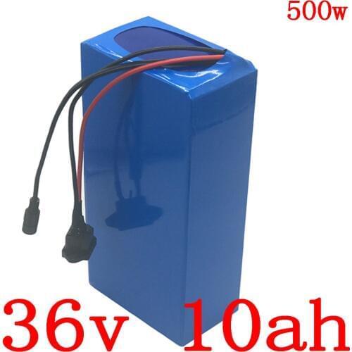 36V electric bike battery 36V 10AH Lithium battery 36V 250W 350W 5000W ebike battery pack with 15A BMS+42V 2A charger free duty