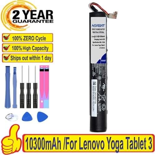 Top Brand L15C2K31 L15D2K31 10300mAh Battery for Lenovo Yoga Tablet 3 YT3-850 850F 850M Batteries