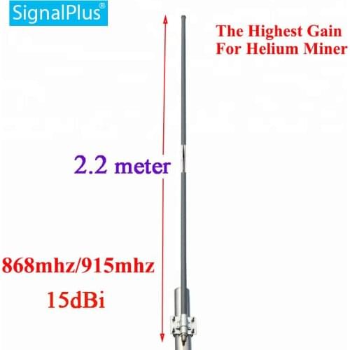 868mhz 15dBi omni fiberglass antenna 868mhz high gain station antenna outdoor roof glider monitor antenna 2.2meters