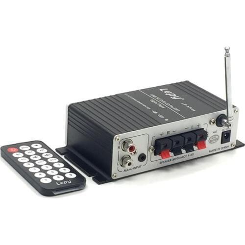 KYYSKB 2019 LP-A7 12V USB FM with radio remote control mini 2.0 Bluetooth amplifier home amplifier car amplifier