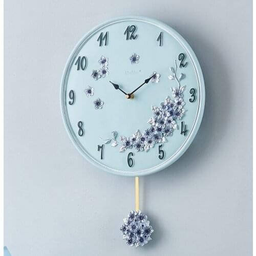 Nordic Large Wall Clock Modern Design Bell Pendulum Clock Swing Silent Clocks Wall Home Decor Living Room Bedroom Reloj De Pared