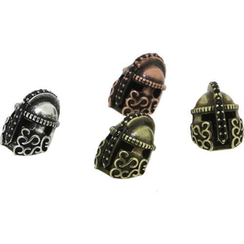 Dankaishi Hot Sale Skull Dragon Lion Head Animal Spartan Charm Mask Super Person Accessories Jewelry Findings for DIY Bracelets