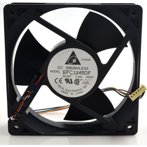 FOR Delta EFC 1248DF-F00 12032 48V0.33A12C4 Line Huawei Fan