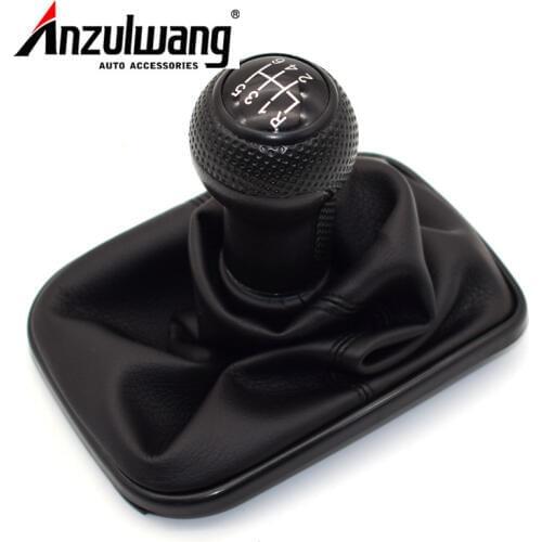 For Volkswagen VW Golf 4 IV MK4 GTI R32 Bora Jetta 6 Speed Black Frame Gear Shift Knob Lever Gaiter Boot 1999-2004 23mm