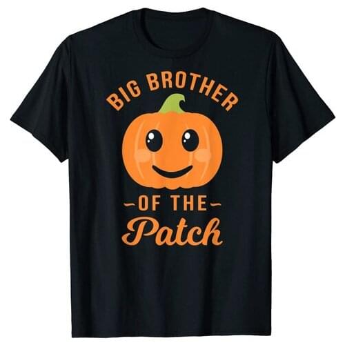 Big Brother Of The Patch - Pumpkin Family Halloween Boys T-Shirt